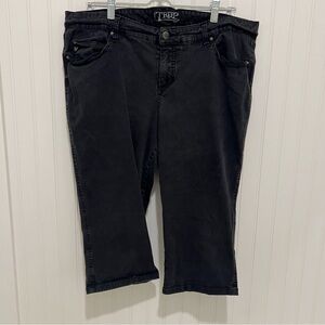 Tripp NYC Black Denim Short Jeans Pants Capri 20 Grunge Goth
